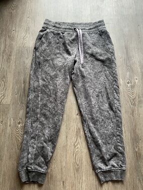 lululemon athletica Gray Acid-Wash Jogger Track Pants